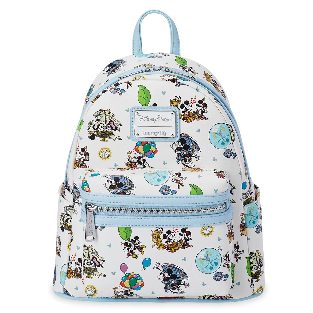 Disney Mickey & Minnie's Runaway Railway Mini Backpack for Kids - Themed Park Accessories, Lightweight School Bag for Boys & Girls - Perfect for Theme Park Visits, School & Travel