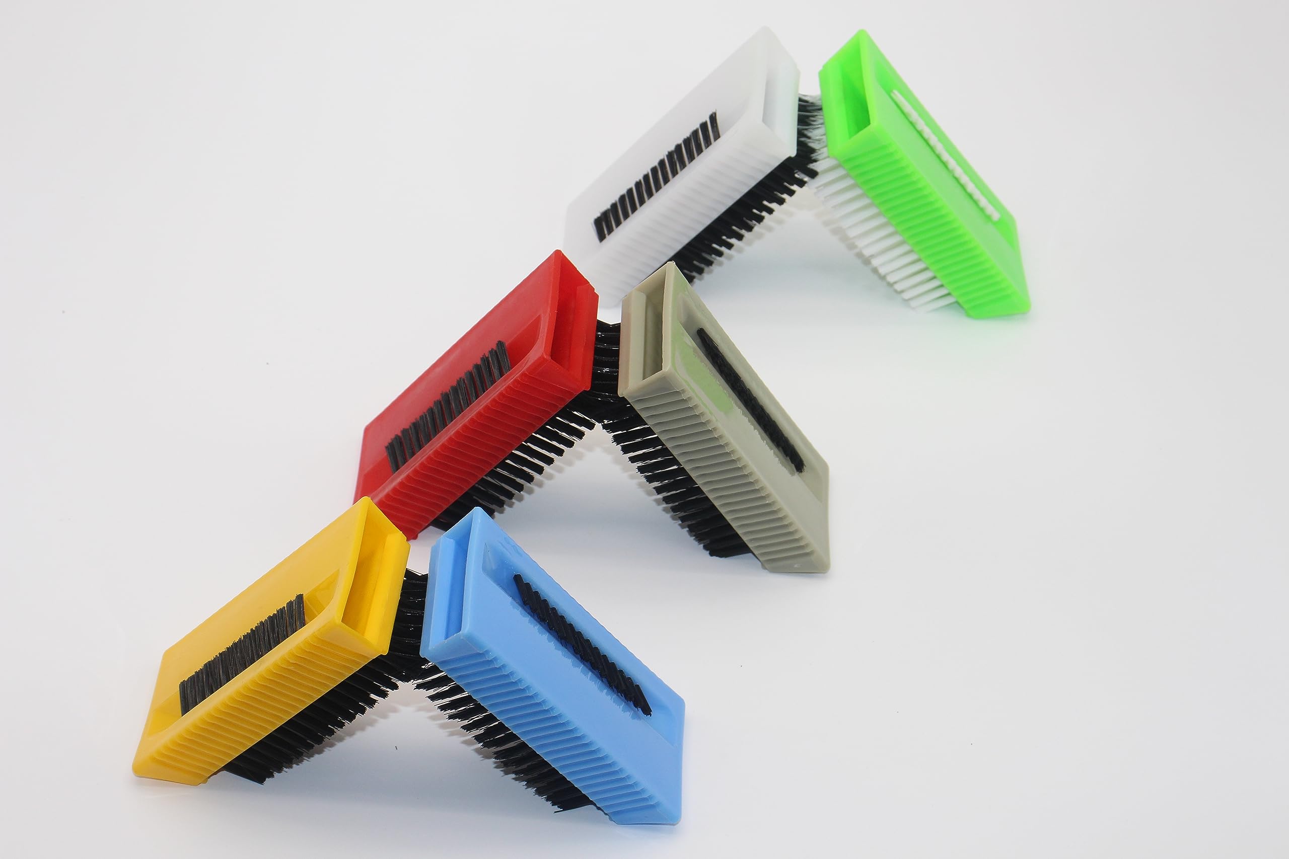 6 Pack Heavy Duty Hand Scrub Brushes - Durable Plastic Nail Cleaning Brushes for Men & Women, Soft Bristles for Gentle Fingernail Cleaning, Non-Disposable Hand Cleaning Tools (Perfect for Kitchen, Bathroom, Garage & Workshop Use)