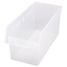 Clear Plastic Storage Bins with Lids - 17.88 x 8.38 x 8 Inches, Stackable Organizer Boxes for Home, Office, Garage & Closet Organization - Perfect for Toys, Clothes, Books & Craft Supplies Storage