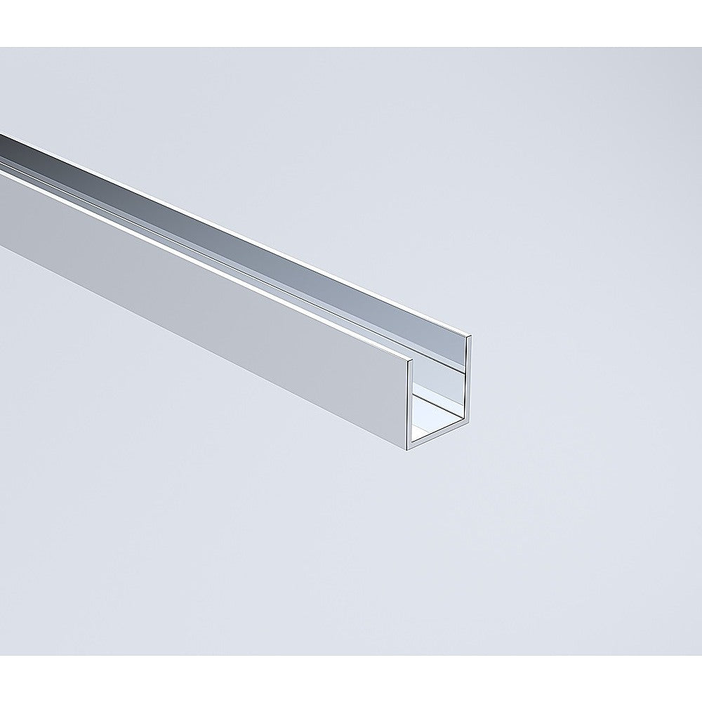 120x110cm Frameless Corner Shower Screen - Chrome Channel & Stainless Steel Hinges with Square Double Pull Handle - Perfect for Modern Bathroom Renovation