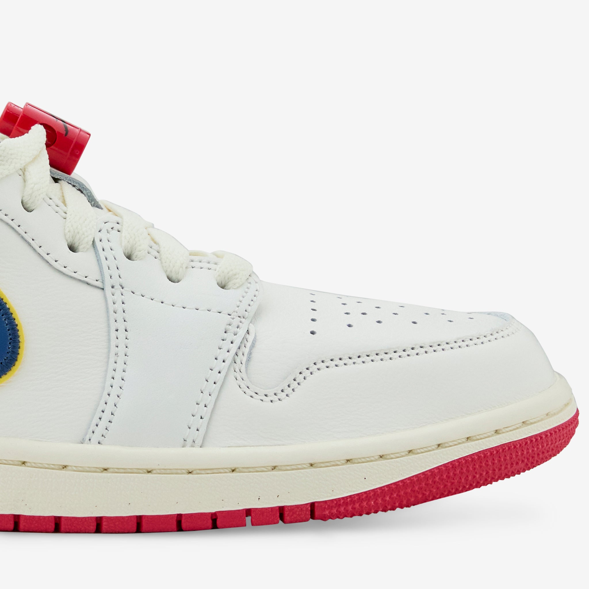 Air Jordan 1 Low Premium Sneakers in Sail/Brave Blue/Cashmere/College Grey - Men's Basketball Shoes for Casual Wear & Street Style