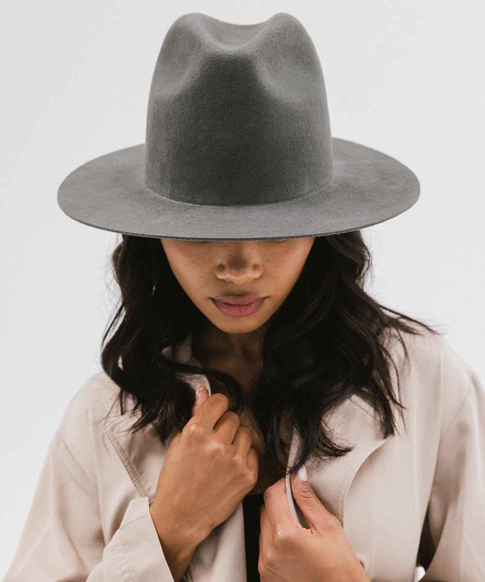 Billie Tall Fedora Hat for Women - Stylish Wide Brim Sun Hat with Adjustable Band - Perfect for Outdoor Events, Beach Vacations & Fashion Accessories