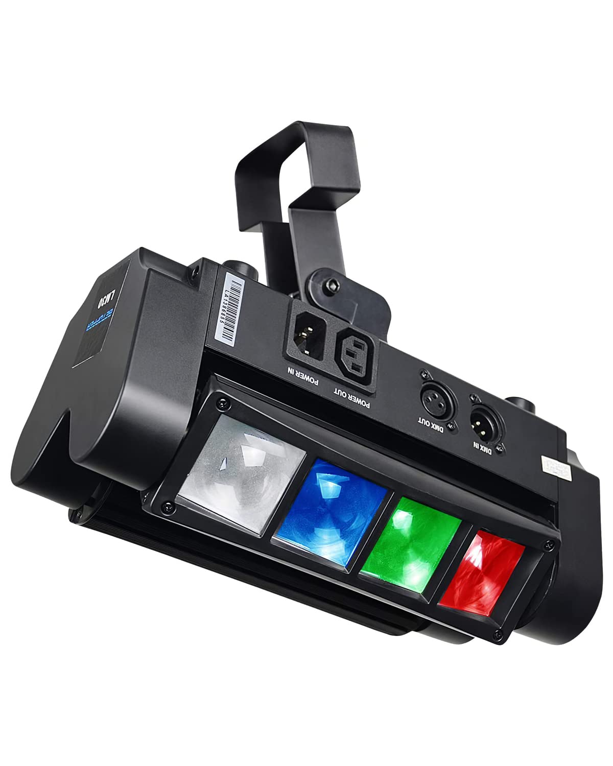 BETOPPER 8x3W RGBW LED Moving Head DJ Lights - Sound Activated & DMX-512 Control for Stage Lighting (2 Pack) | Perfect for Parties, Weddings, Clubs, Carnivals, Pubs and Disco Events