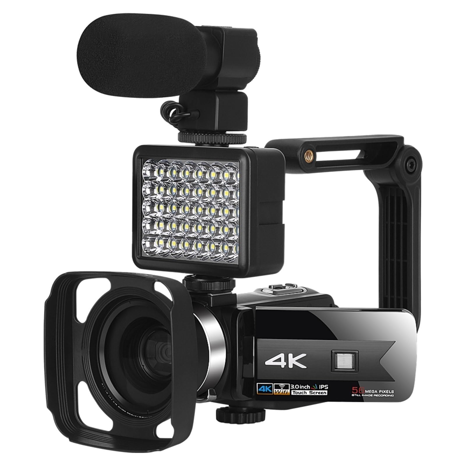 **MZZYG 56MP 4K Vlog Camera with WiFi, Night Vision & 16X Zoom - Perfect for Live Streaming, YouTube Videos & Travel Vlogging (Includes 64GB SD Card & Accessories)**    **Usage Scenarios:** Ideal for content creators, live streaming, YouTube videos, travel vlogging, and low-light recording.