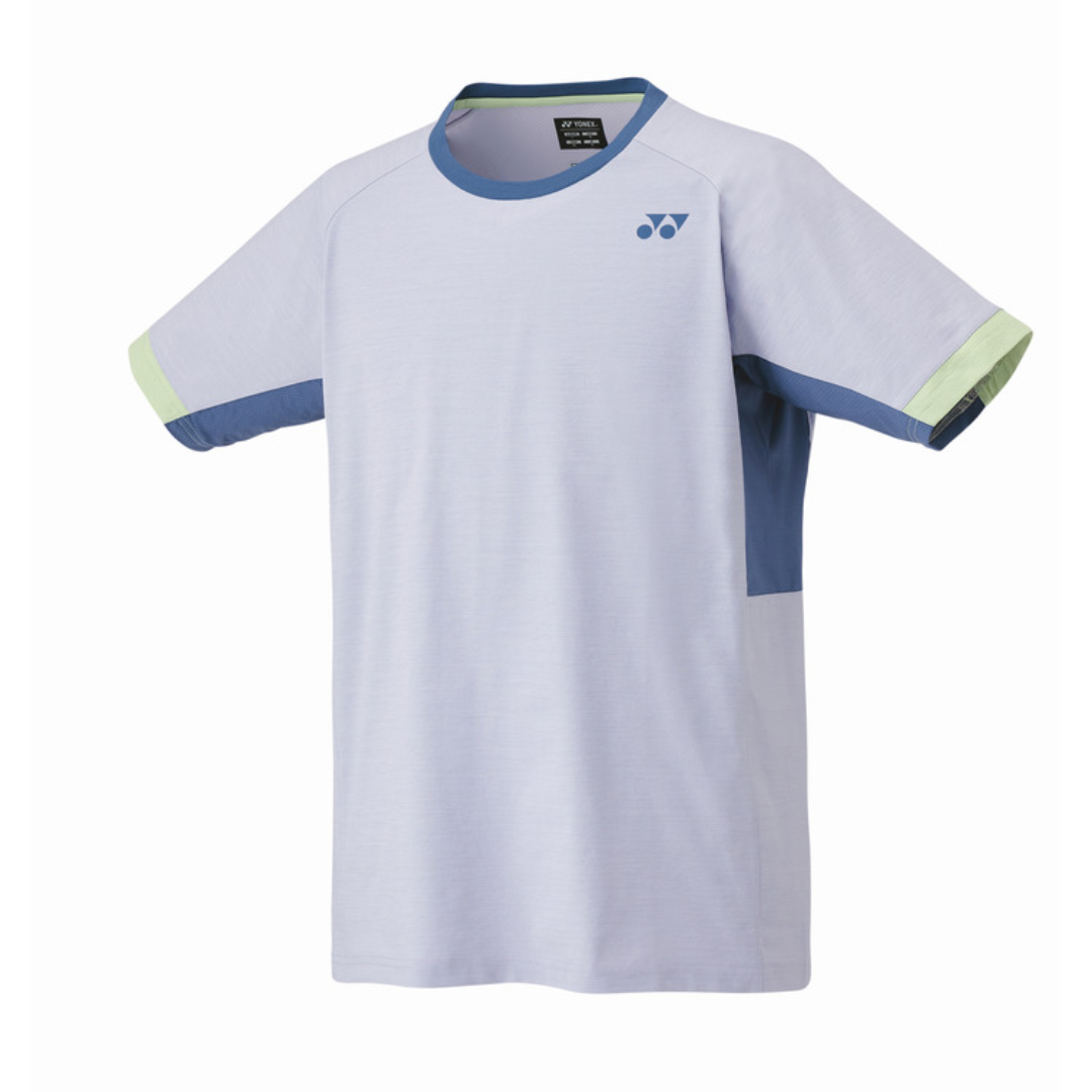 Yonex 10563 Men's Crew Neck Short Sleeve T-Shirt - Breathable Cotton Athletic Shirt for Tennis, Golf & Casual Wear