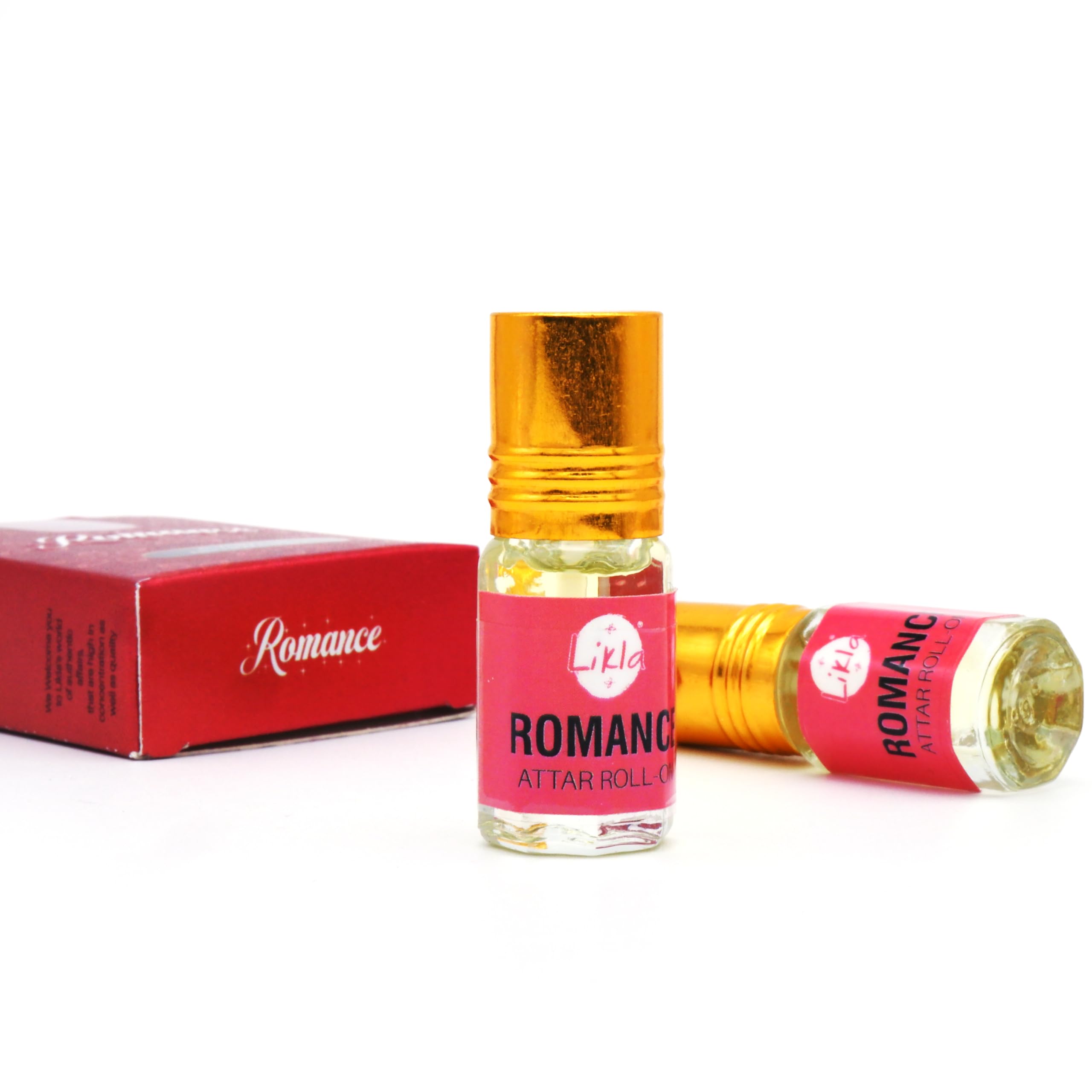 Likla Romance Roll On Attar - Alcohol-Free Perfume Oil for Men & Women | Long-Lasting Luxury Fragrance | 3ml Roll-On Bottle | Perfect for Religious Ceremonies, Daily Wear & Special Occasions