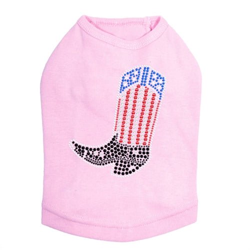 Red White & Blue Rhinestone Tank Top - Patriotic American Flag Design, Women's Sparkly Sequined Casual Shirt for 4th of July, Independence Day & Summer Parties
