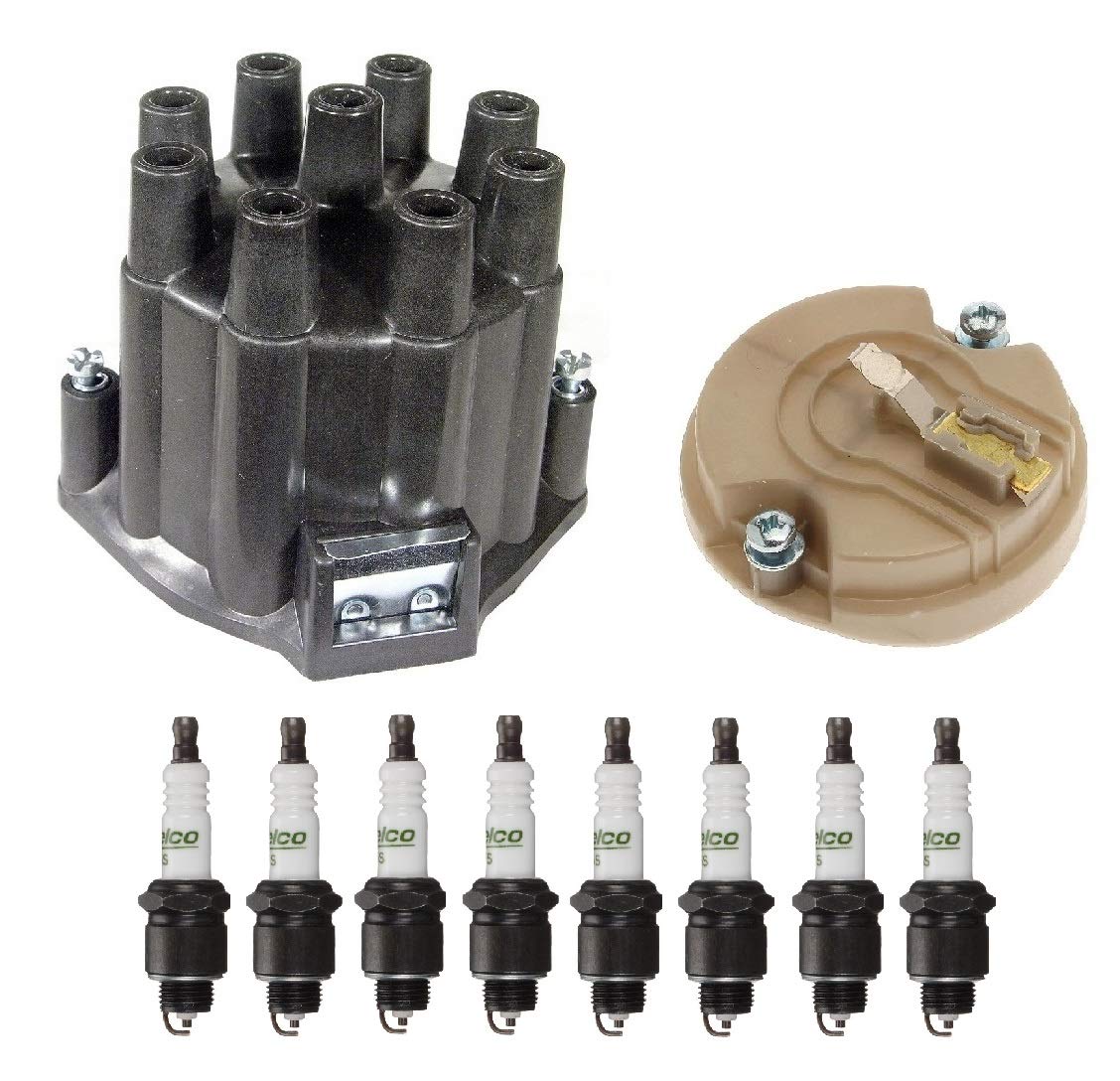 High-Quality Distributor Rotor Cap & Spark Plugs Kit for Transmode Cutlass Omega V8 - Perfect for Engine Tune-Up & Performance Enhancement