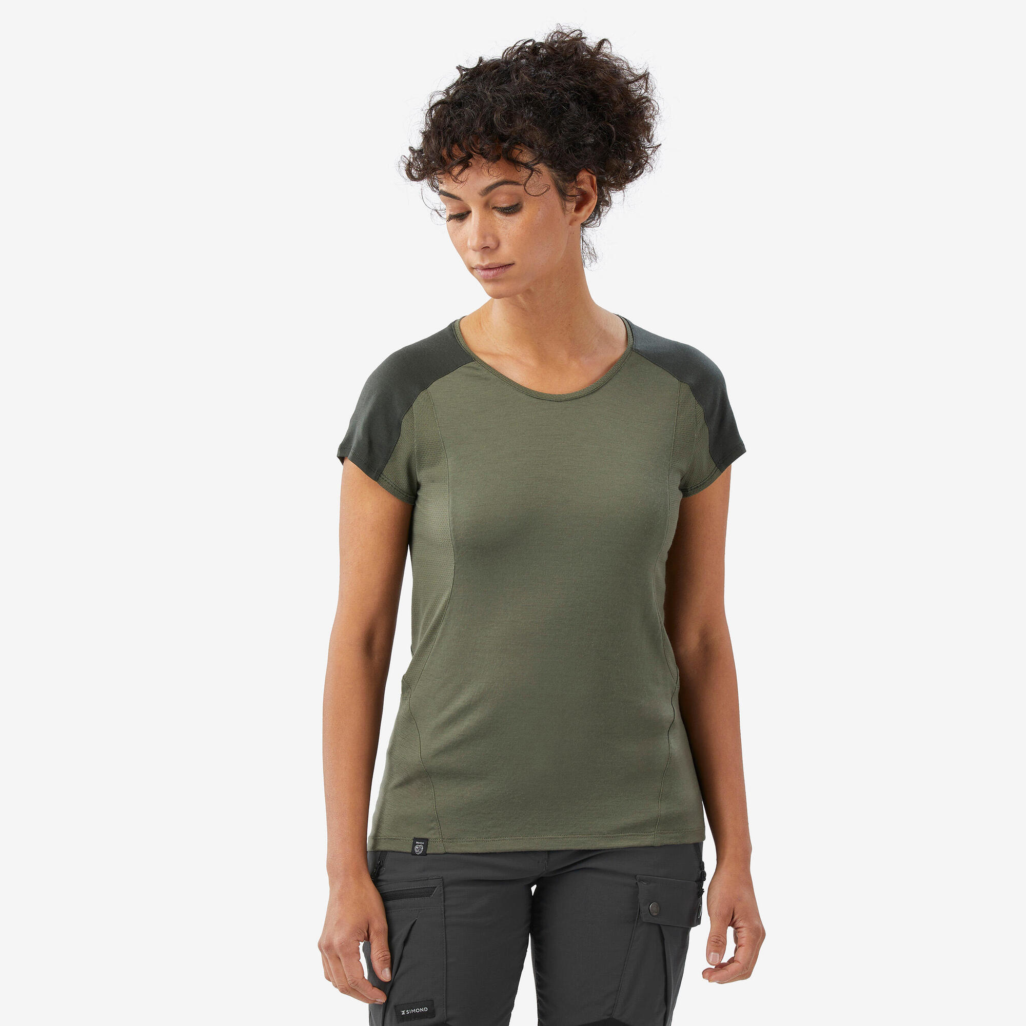 Simond Women’s MT500 Merino Wool T-Shirt - Soft Breathable Base Layer for Hiking, Yoga & Outdoor Activities