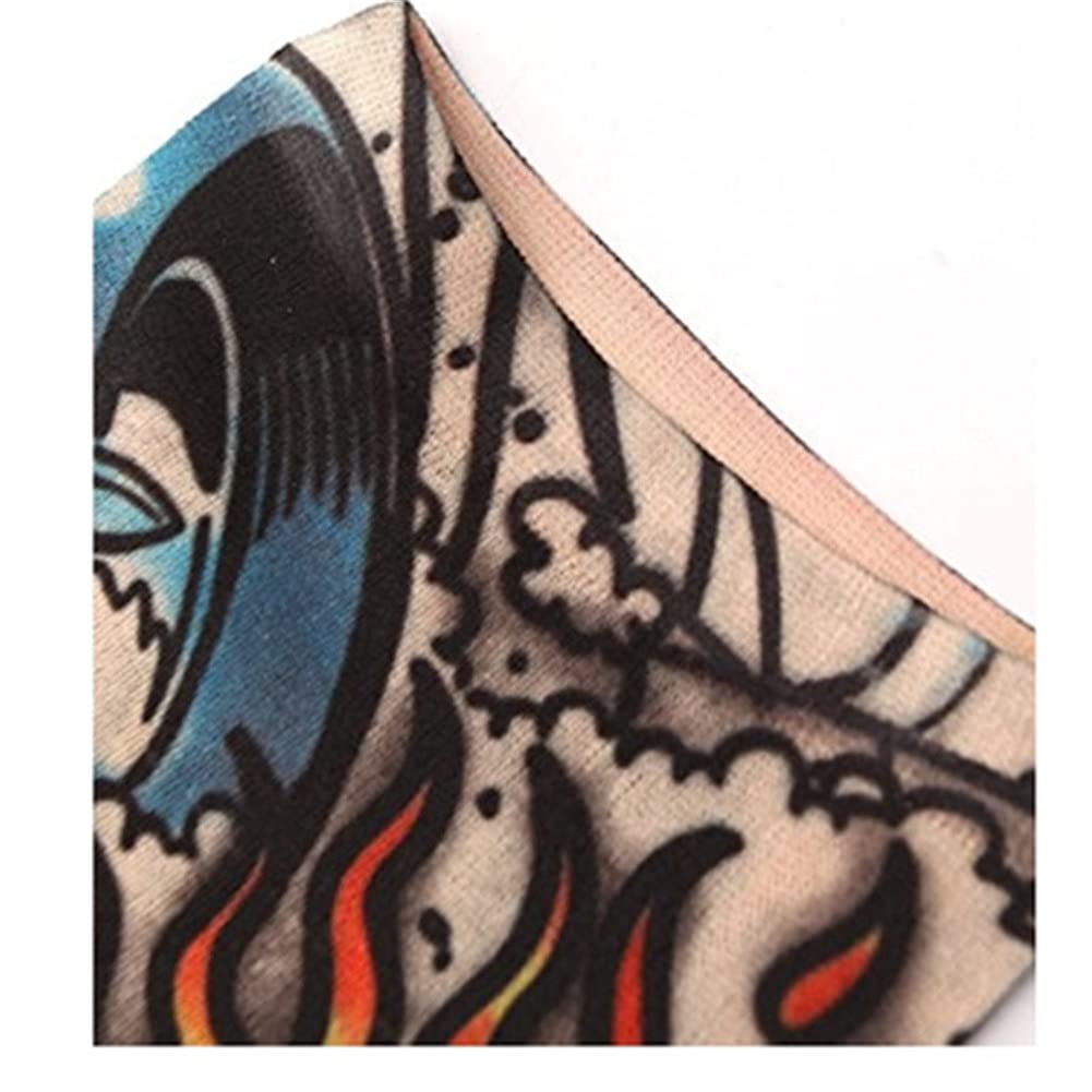 6-Pack Fake Tattoo Arm Sleeves for Men & Women - UV Protection Sunscreen Nylon Stretch Sleeves for Cycling, Basketball & Outdoor Sports | Breathable & Comfortable Tattoo Cover