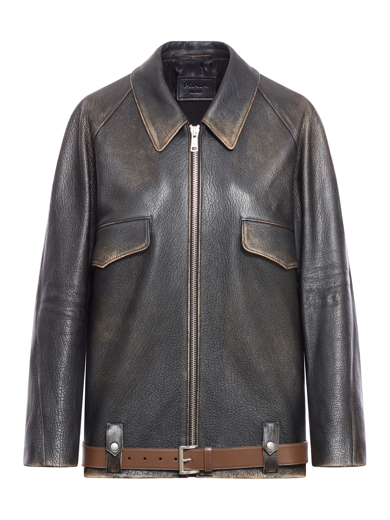 Premium Genuine Leather Blouson Jacket with Adjustable Belt - Stylish Outerwear for Men & Women | Perfect for Casual Outings, Date Nights & Fall Fashion