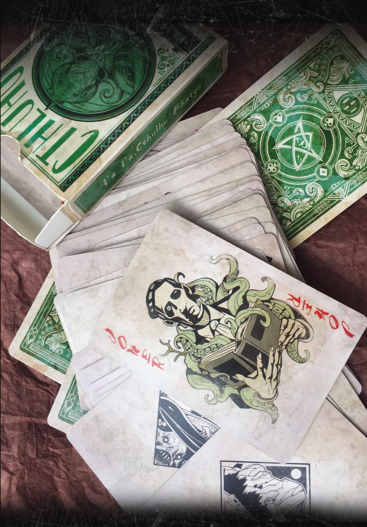 Cthulhu Poker Playing Cards - Limited Edition Collectible Deck for Magic Tricks, Poker, Blackjack & Card Games | Perfect Gift for Men & Women, Game Nights & Themed Parties