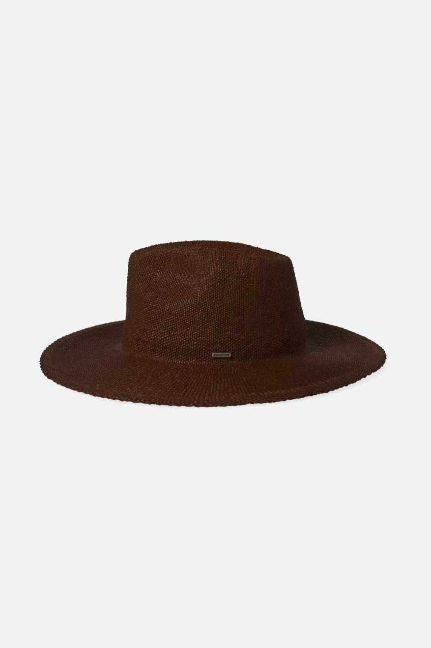 Cohen Straw Cowboy Hat - Dark Earth Color - Western Style Sun Hat for Men & Women - Perfect for Rodeo, Ranch, Outdoor Adventures & Country Music Festivals