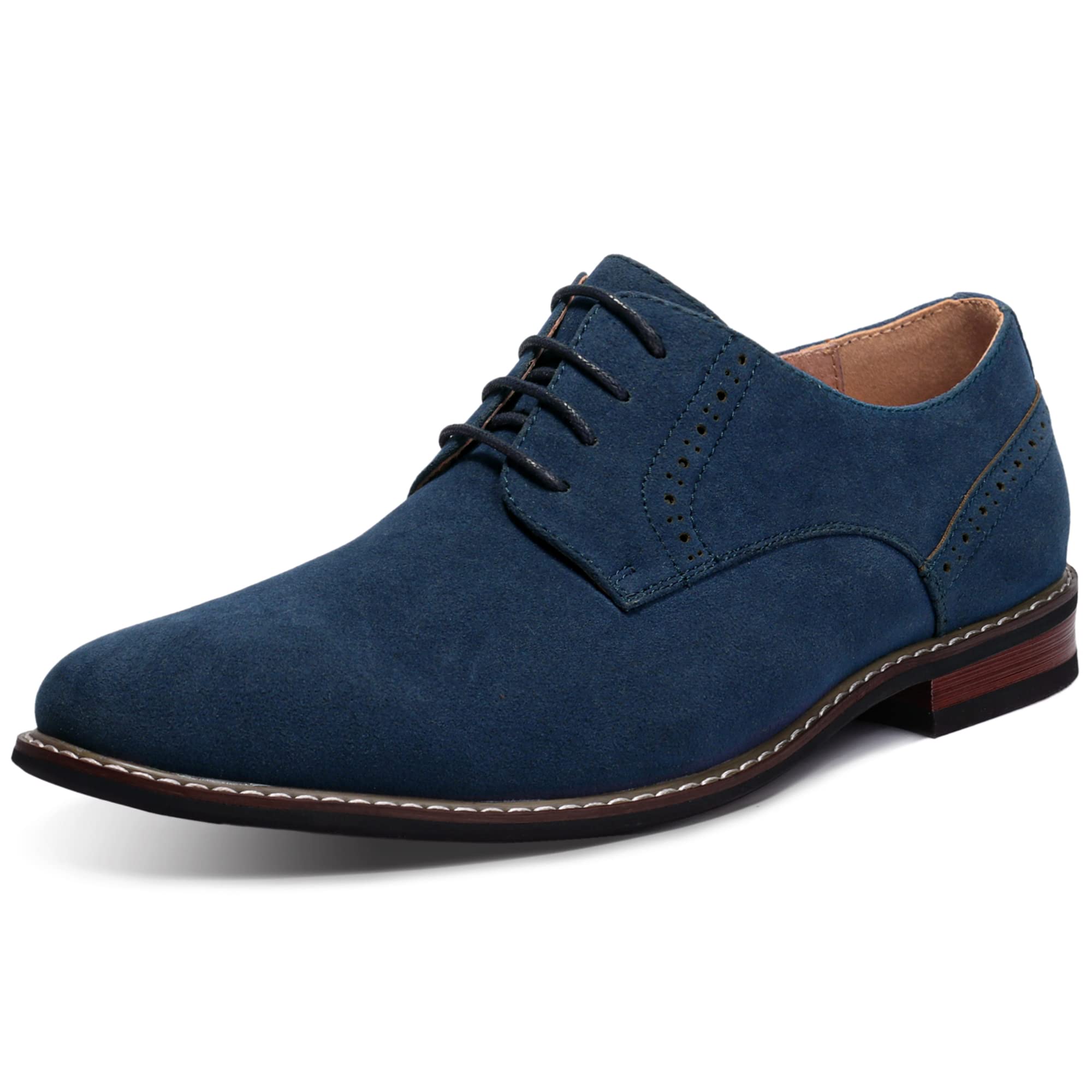 Mofri Men's Dress Shoes Formal Cap Toe Oxford Business Shoes for Men - Comfortable Leather Lace-Up Dress Shoes for Wedding, Office & Special Occasions