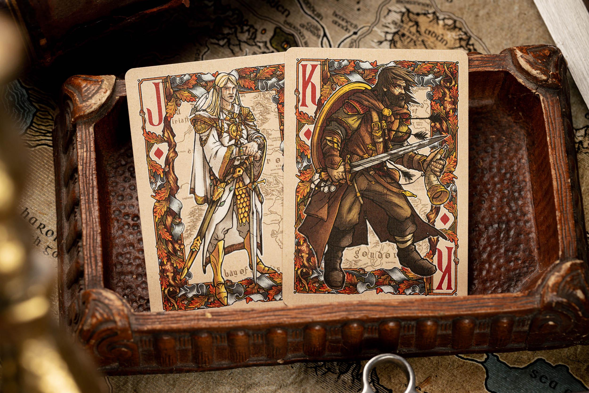 The Fellowship of the Ring Playing Cards - Official LOTR Lord of the Rings Collectible Card Game - Perfect for Movie Nights, Game Nights & Tolkien Fan Gifts