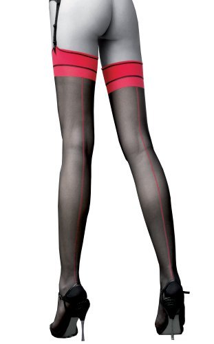 Jessy 20 Denier Luxury Back Seam Stockings - Silky Sheer Tights for Women, Elegant Evening Wear & Special Occasions
