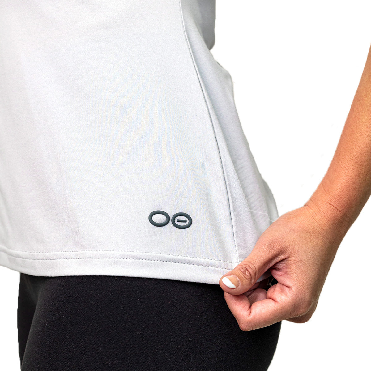 Women's Cooling V-Neck T-Shirt - Light Gray Heather | Breathable & Comfortable for Summer, Workout & Casual Wear