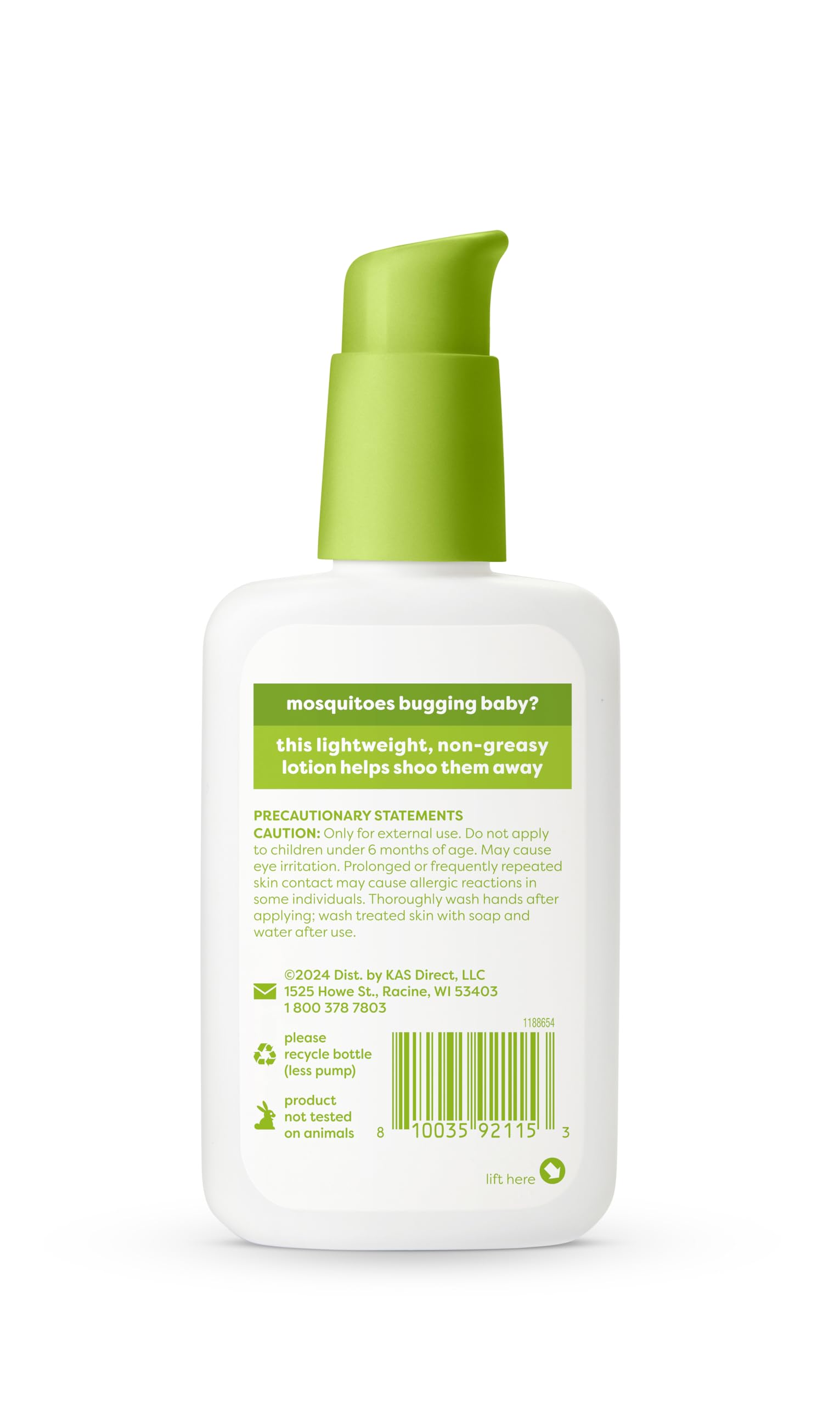 Babyganics Natural Mosquito Repellent Lotion with Plant-Based Essential Oils | Non-Greasy Formula | 4oz Bottle | Safe for Kids & Outdoor Activities