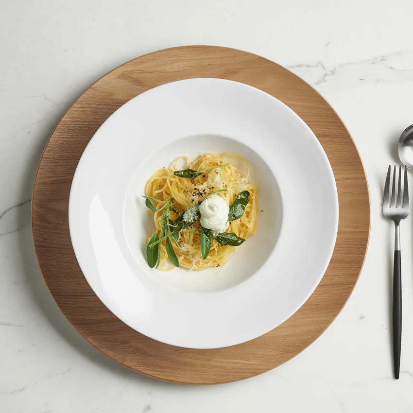Asa Germany Premium Porcelain Risotto Plate - Elegant Gourmet Rim Dining Plate for Fine Italian Cuisine & Restaurant-Style Presentation - Perfect for Risotto, Pasta, and Gourmet Meals