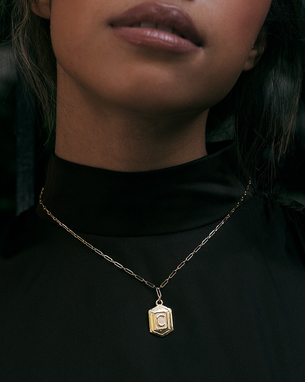 Hexagon Initial Pendant Necklace for Women - Personalized Name Letter Jewelry Gift for Her - Perfect for Birthday, Anniversary & Everyday Wear