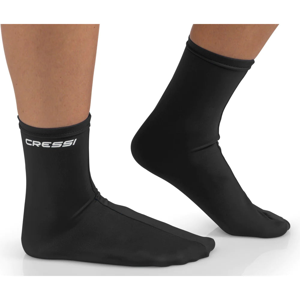 Cressi Fin Socks Black - Neoprene Scuba Diving Socks for Comfort & Warmth - Perfect for Snorkeling, Scuba Diving & Water Sports