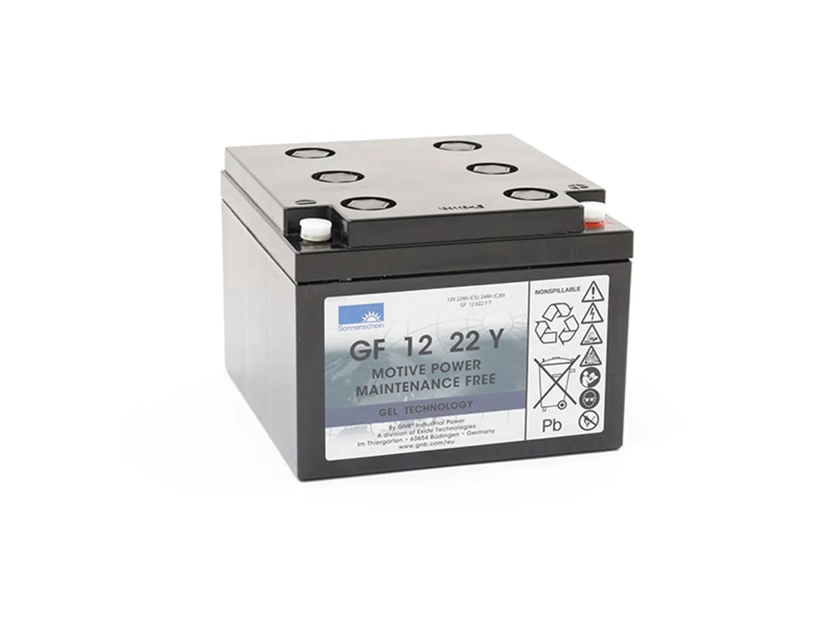12V 24Ah Deep Cycle Golf Cart Battery - Rechargeable AGM Battery for Golf Carts, Electric Scooters & Mobility Scooters - Perfect for Long Rides & Outdoor Adventures