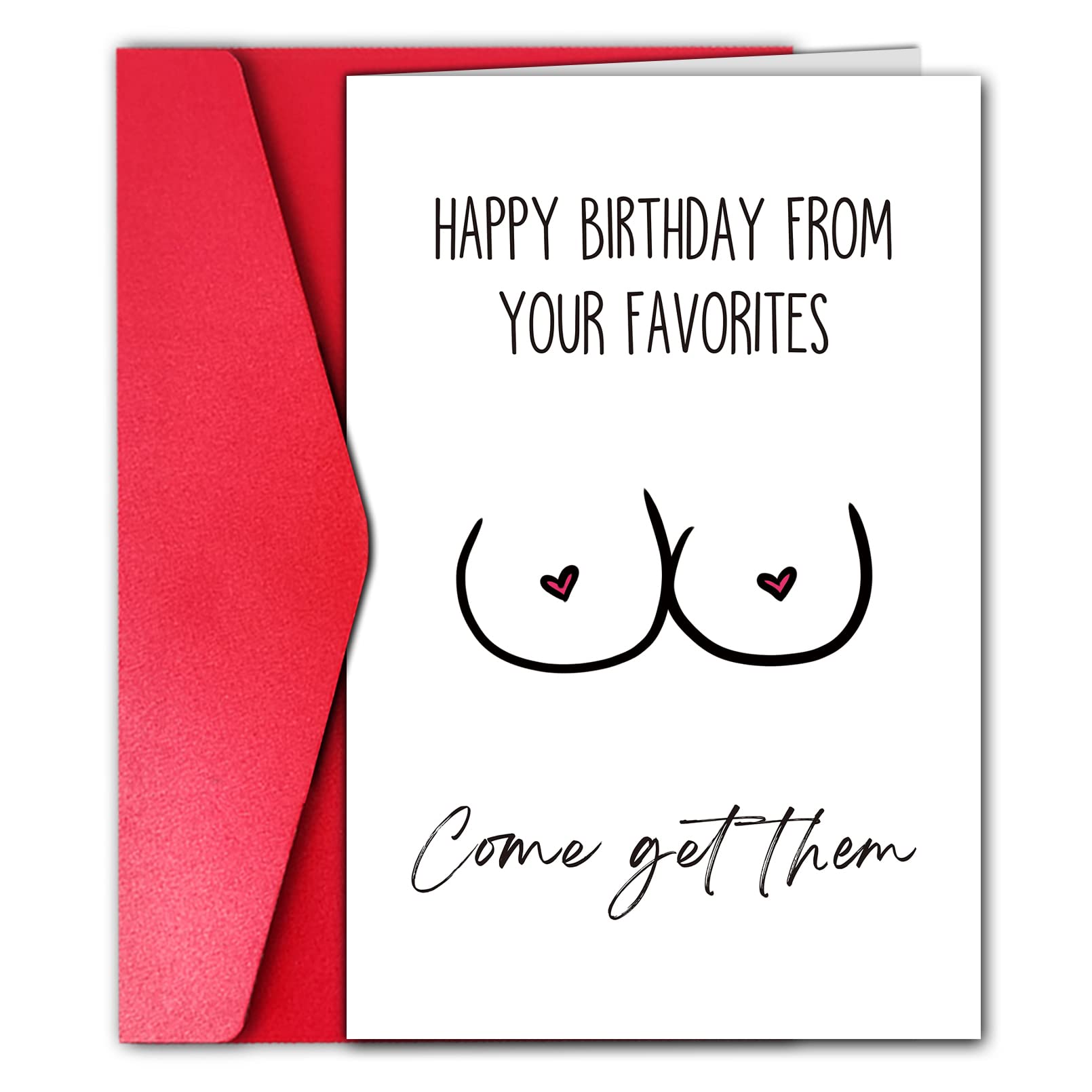Funny Rude Birthday Card for Husband Boyfriend - Humorous Gift from Wife Girlfriend for Special Occasions