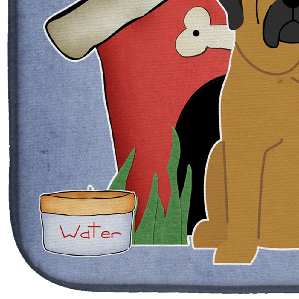 Mastiff Dish Drying Mat - Absorbent Kitchen Counter Pad (14x21