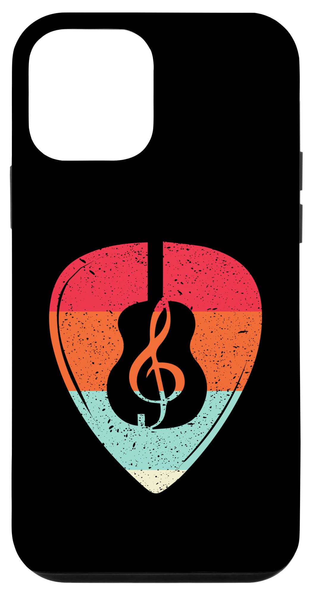 iPhone 12 Mini Guitar Pick Case - Musical Instrument Accessory with Acoustic Notes Design for Guitarists | Perfect for Practice, Performances & Music Lovers