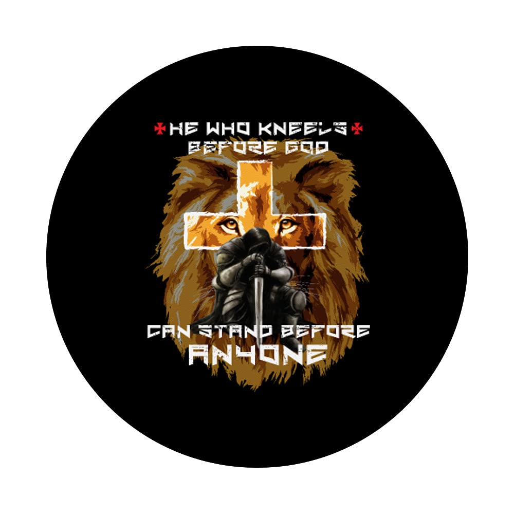 Religious Easter Boys Kids Clothing - Christian Cross & Lion Design PopSockets Swappable PopGrip for Phone - Perfect for Church, Sunday School & Family Gatherings