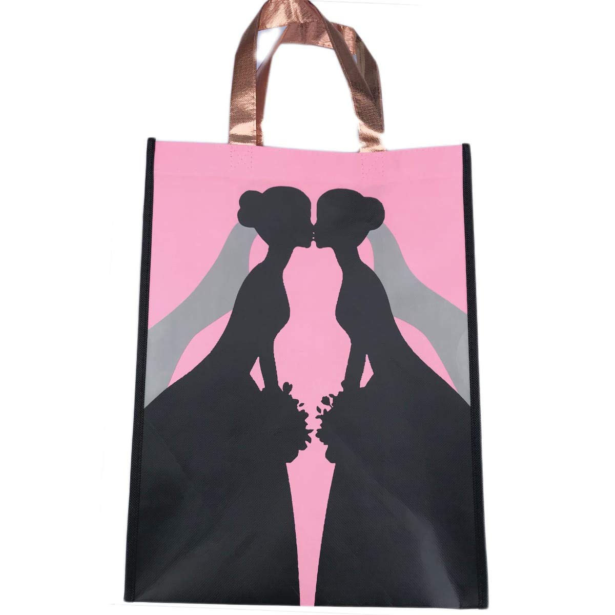 Eco-Friendly Non-Woven Wedding Tote Bags - Perfect Bridal Party Welcome Gifts & Wedding Favors (Lilac) - Great for Bridal Showers, Rehearsal Dinners & Guest Souvenirs