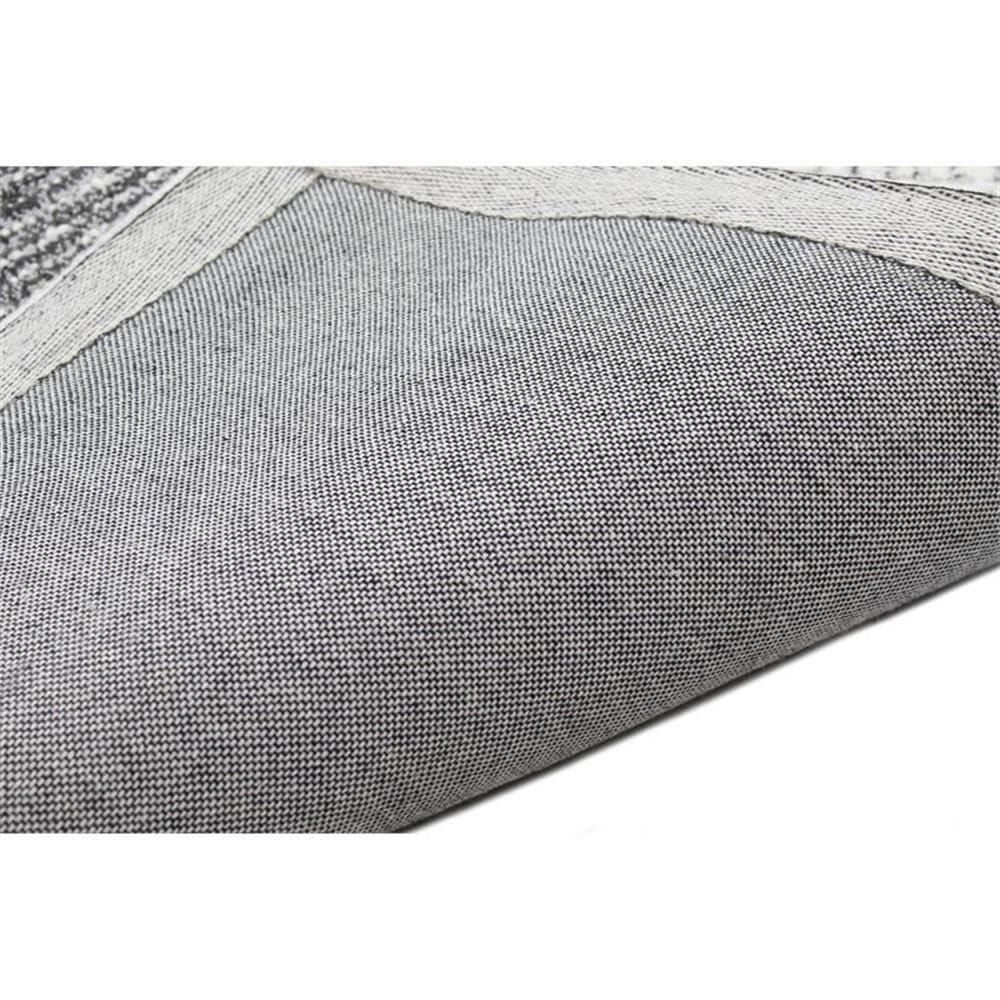 Bashian Collection Luxury Hand Tufted Wool & Viscose Area Rug - 2.6’ x 8’ Ivory/Grey - Soft Runner Rug for Entryway, Living Room, Bedroom - Perfect for Home Decor & High Traffic Areas