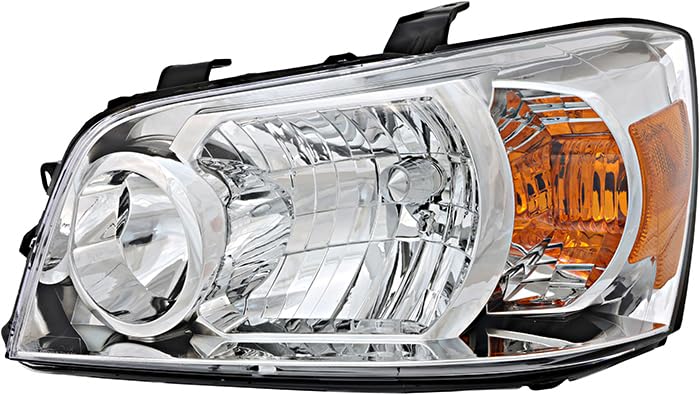 2007 Toyota Highlander Left Driver Side Halogen Headlight Replacement - Perfect for Night Driving & Foggy Conditions