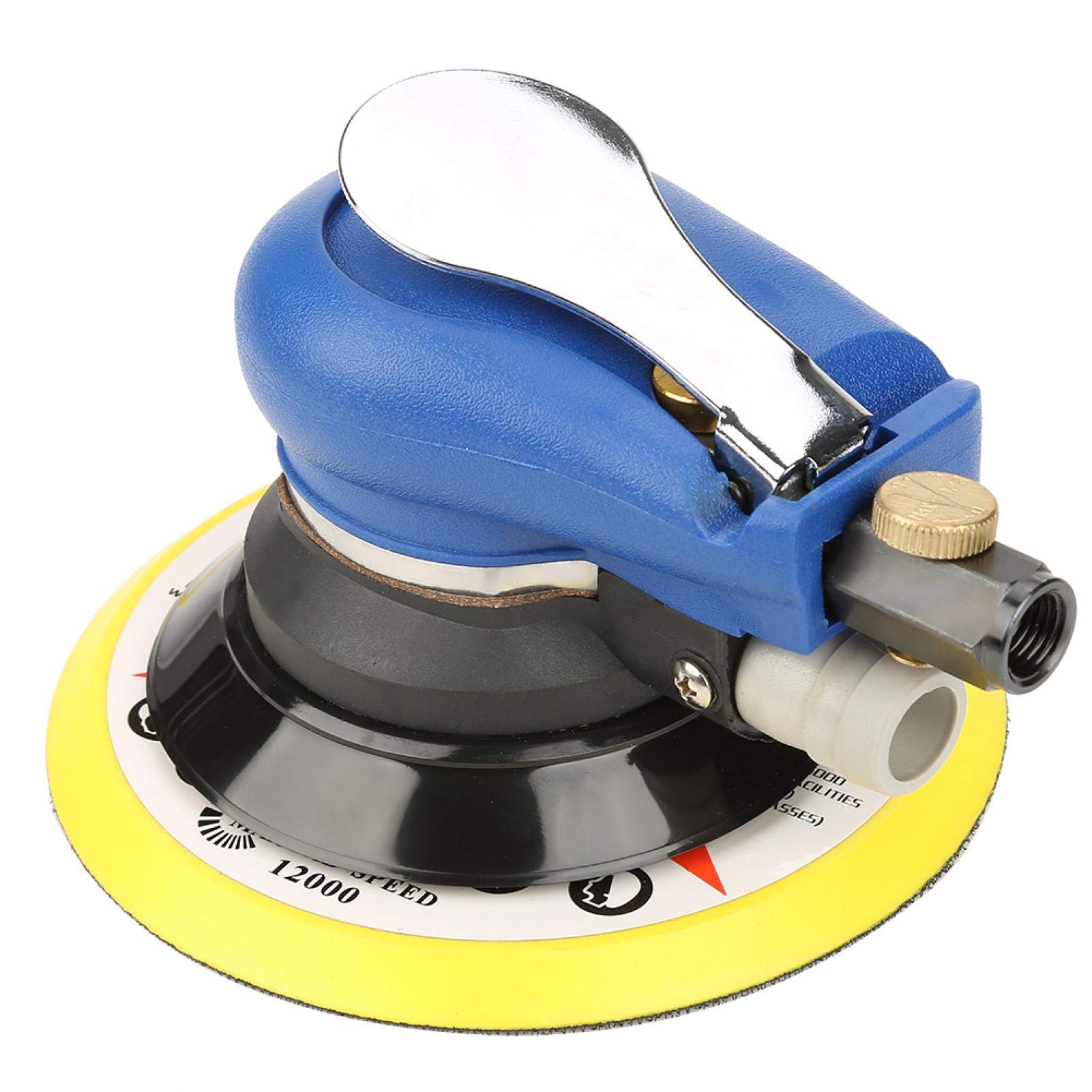 5'' Industrial Pneumatic Polishing Machine for Stone Tools - Ergonomic Vacuum & Air-Powered Polisher for Professional Use in Workshops & Factories