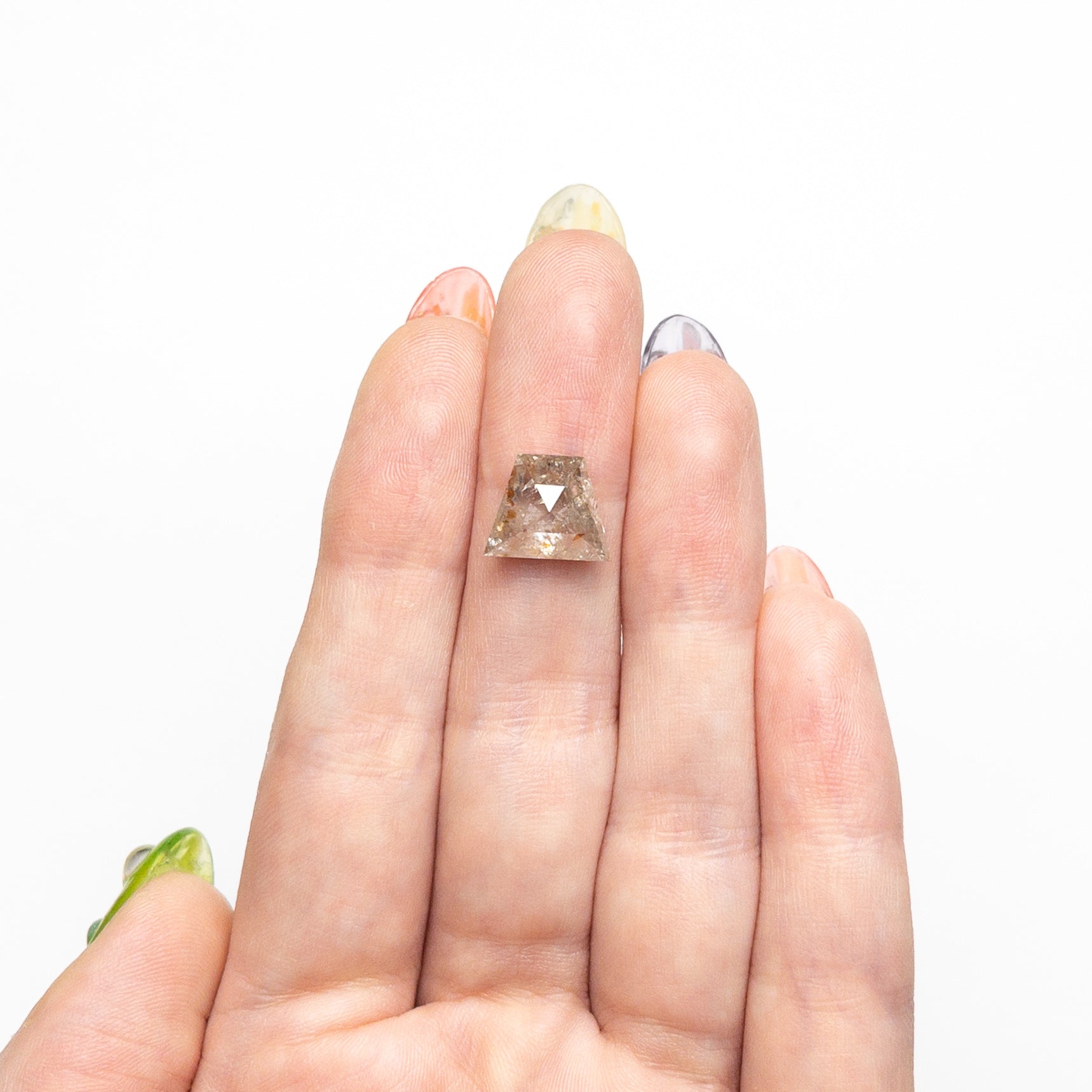 4.29ct Trapezoid Rose Cut Diamond (9.06x11.29x4.8mm) - Premium Loose Gemstone for Jewelry Making, Engagement Rings & Luxury Accessories