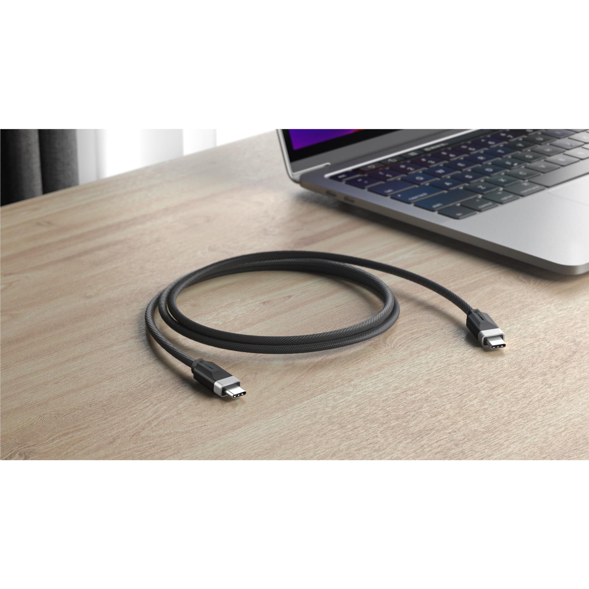Alogic Fusion 240W USB C to USB C Fast Charging Cable 1m (3.3ft) - High Speed PD 3.1 Charger Cord for MacBook Pro, iPad Pro, Galaxy S23 - Perfect for Home, Office & Travel Charging