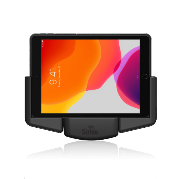 iPad 10.2 (7th/8th/9th Gen) Car Mount Holder for Strike Rugged Case - Landscape Adjustable Stand for Driving, Navigation & Entertainment