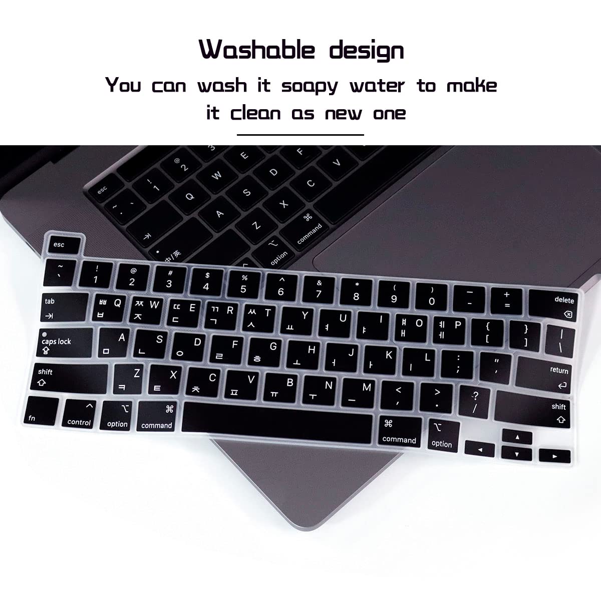 Ultra Thin Korean Silicone Keyboard Cover for MacBook Pro 13