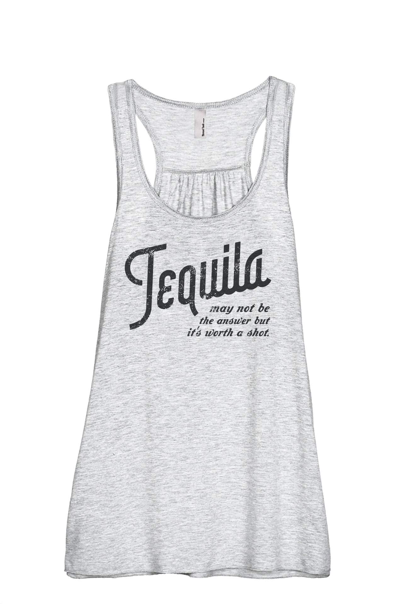 Women's Sleeveless Flowy Racerback Tank Top - Breathable Summer Tee for Casual Outings & Beach Wear | Fashionable & Comfortable