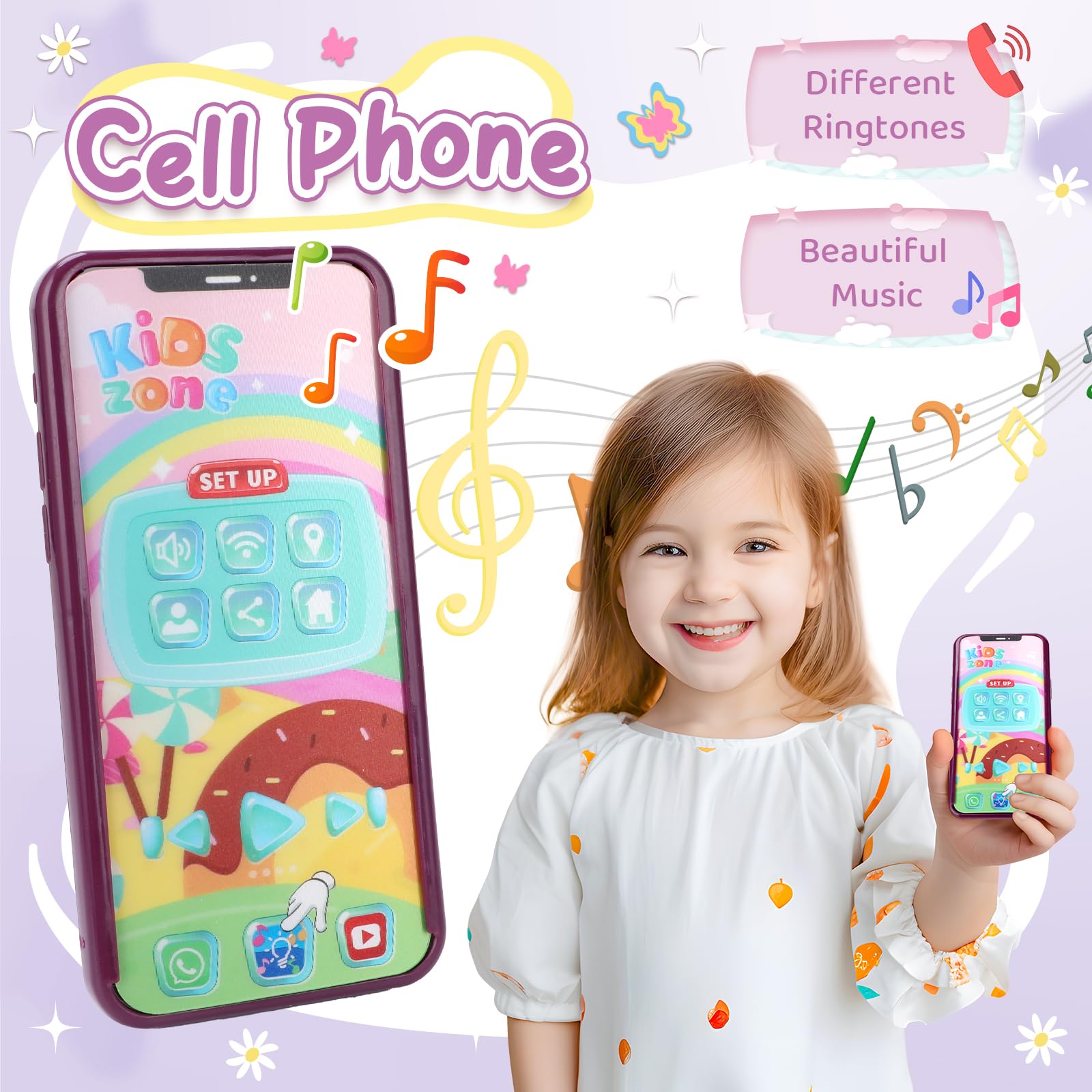 Little Girls Purse with Pretend Makeup - 29PCS Princess Toy Purse Set for Toddlers Age 3-6 | Perfect Christmas & Birthday Gift for 3+ Year Old Girls | Pretend Play, Dress-Up & Role-Playing Fun