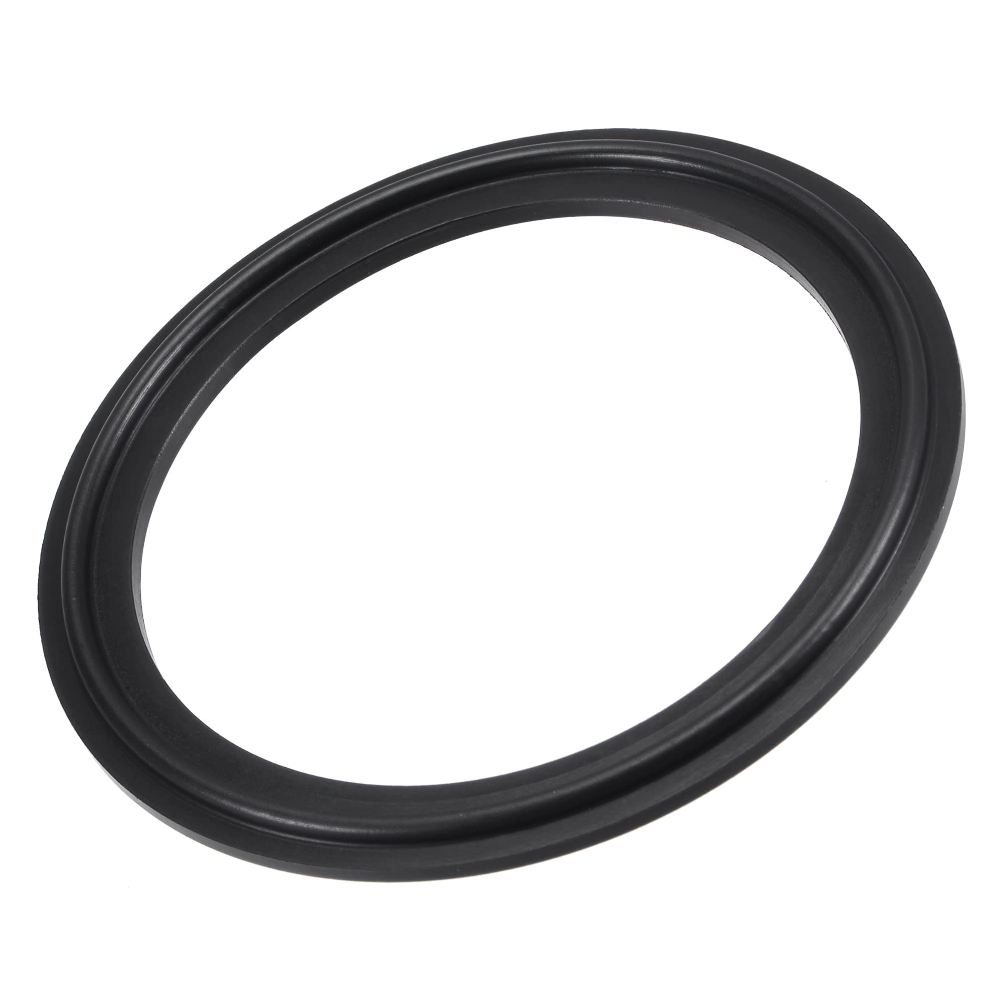 High-Performance 2.5 Inch Fluorine Rubber Gasket Flange O-Ring for Vacuum Clamps - Black (2 Pack) - Ideal for Industrial Sealing, HVAC Systems & Automotive Applications