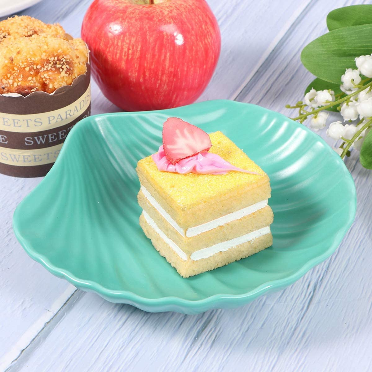 Ceramic Shell-Shaped Popcorn Bowl - 7.12