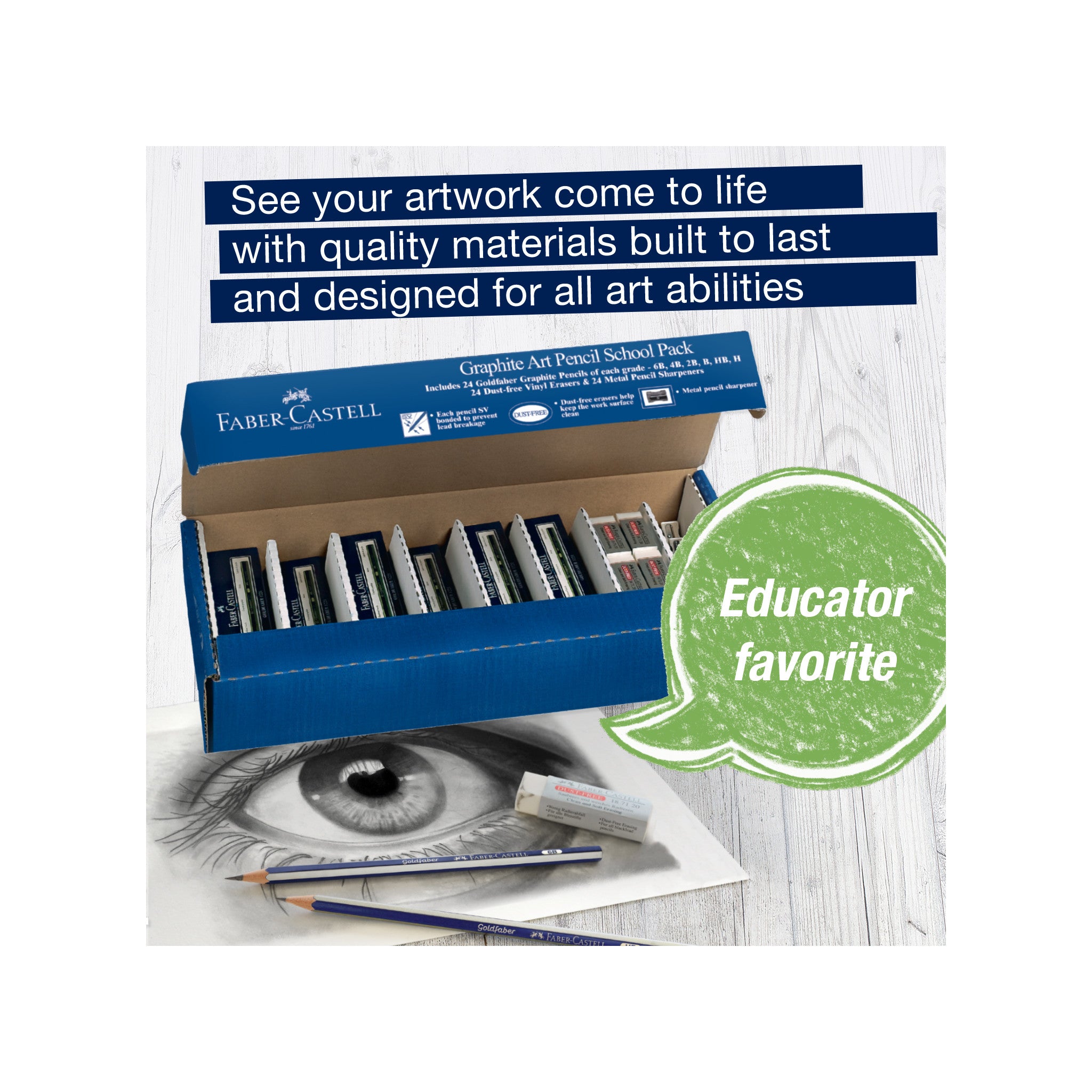 Premium Graphite Art Pencils Set - 12 Pack for Sketching, Drawing & Shading | Ideal for Artists, Students & Professionals | Perfect for School, Office & Studio Use