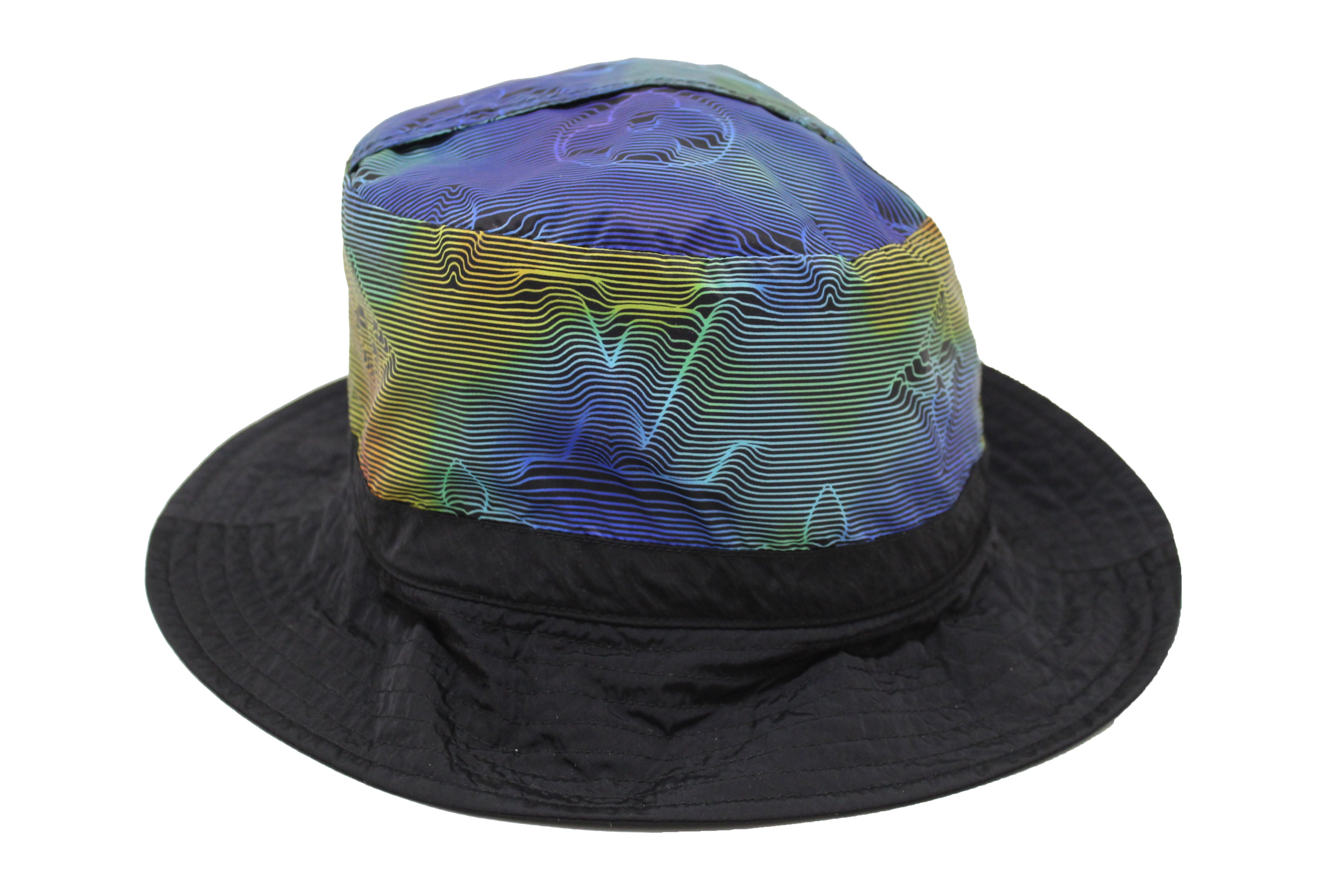 Authentic Louis Vuitton Black Nylon 2054 Packable Bob Hat for Women | Lightweight Travel Cap for Outdoor Activities, Beach & Casual Wear