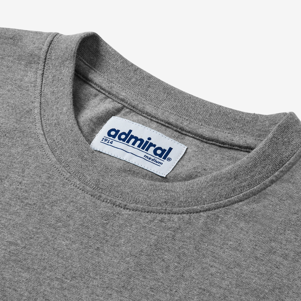 Peaches FC x Admiral Graphic T-Shirt - Grey Cotton Tee for Men | Casual Streetwear & Soccer Fan Apparel