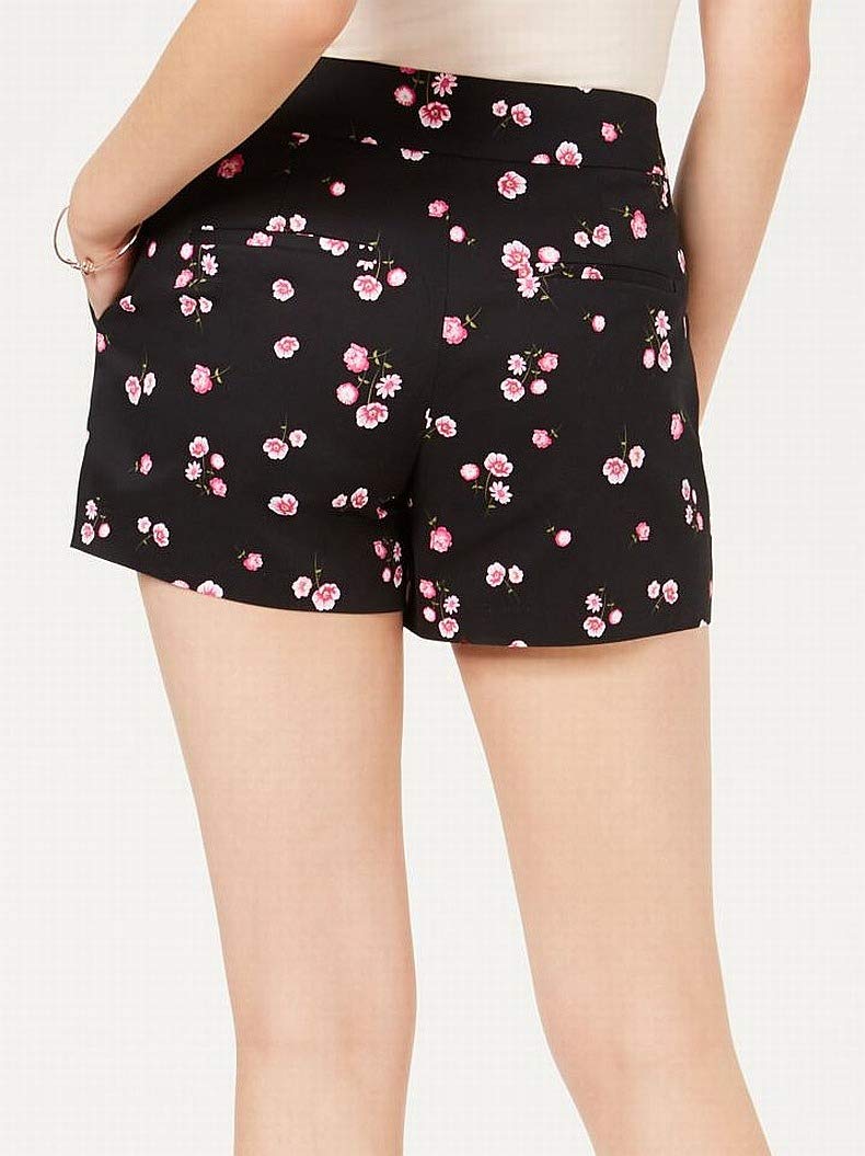 Maison Jules Women's Cotton Blend Floral Print Shorts - Comfortable Summer Casual Shorts for Beach, Vacation & Everyday Wear