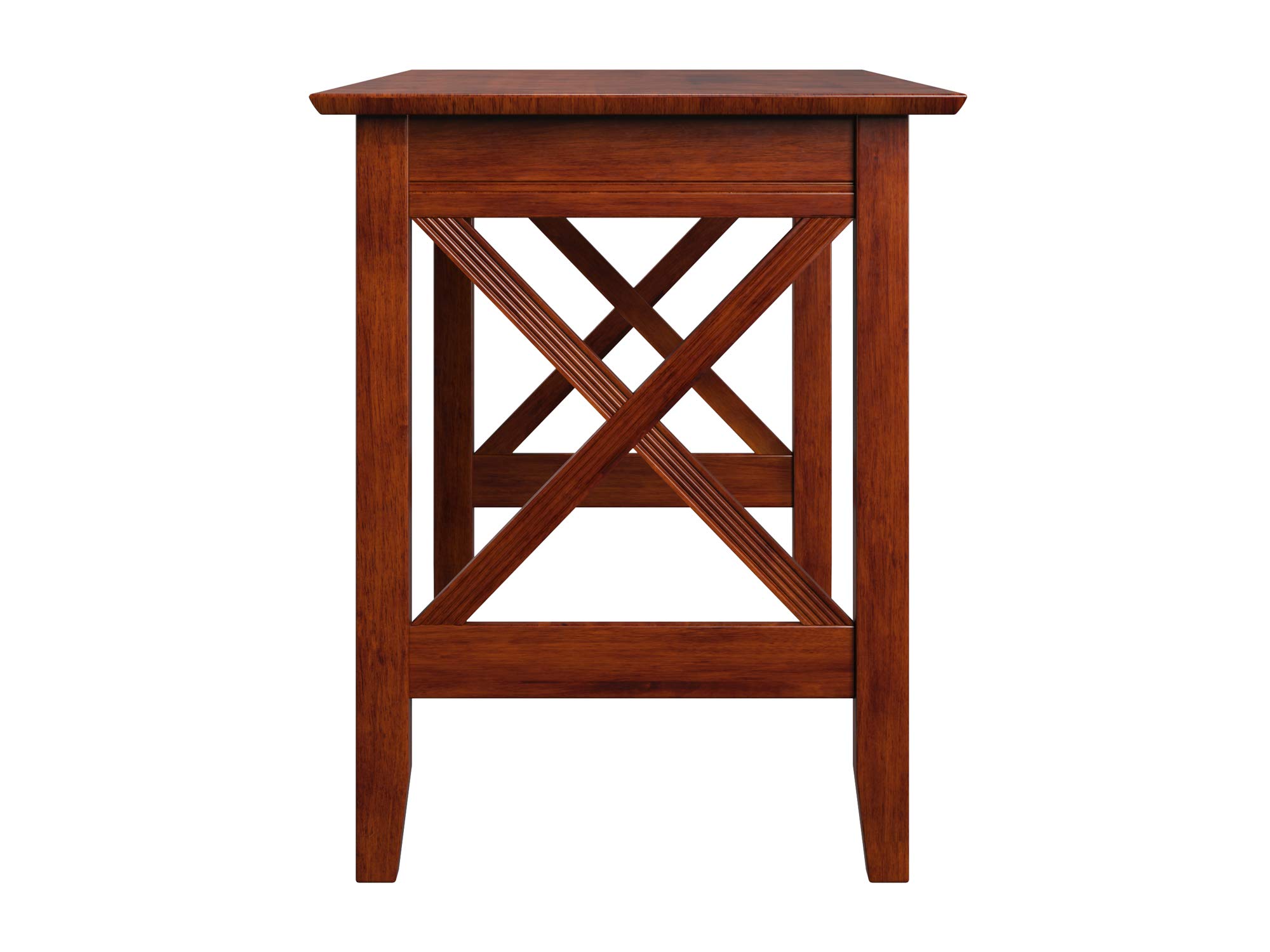 Solid Wood Multi-Purpose Desk - Sturdy Writing Desk, Craft Table & Computer Workstation for Home Office, Study & Craft Room (Brown)