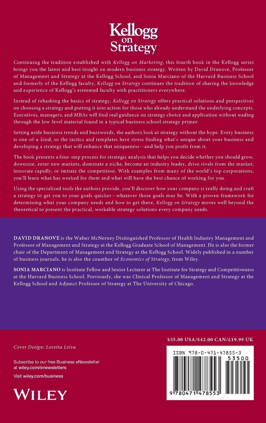 Kellogg on Strategy: Essential Concepts, Tools & Frameworks for Business Practitioners | Strategic Planning Guide for Managers & Entrepreneurs