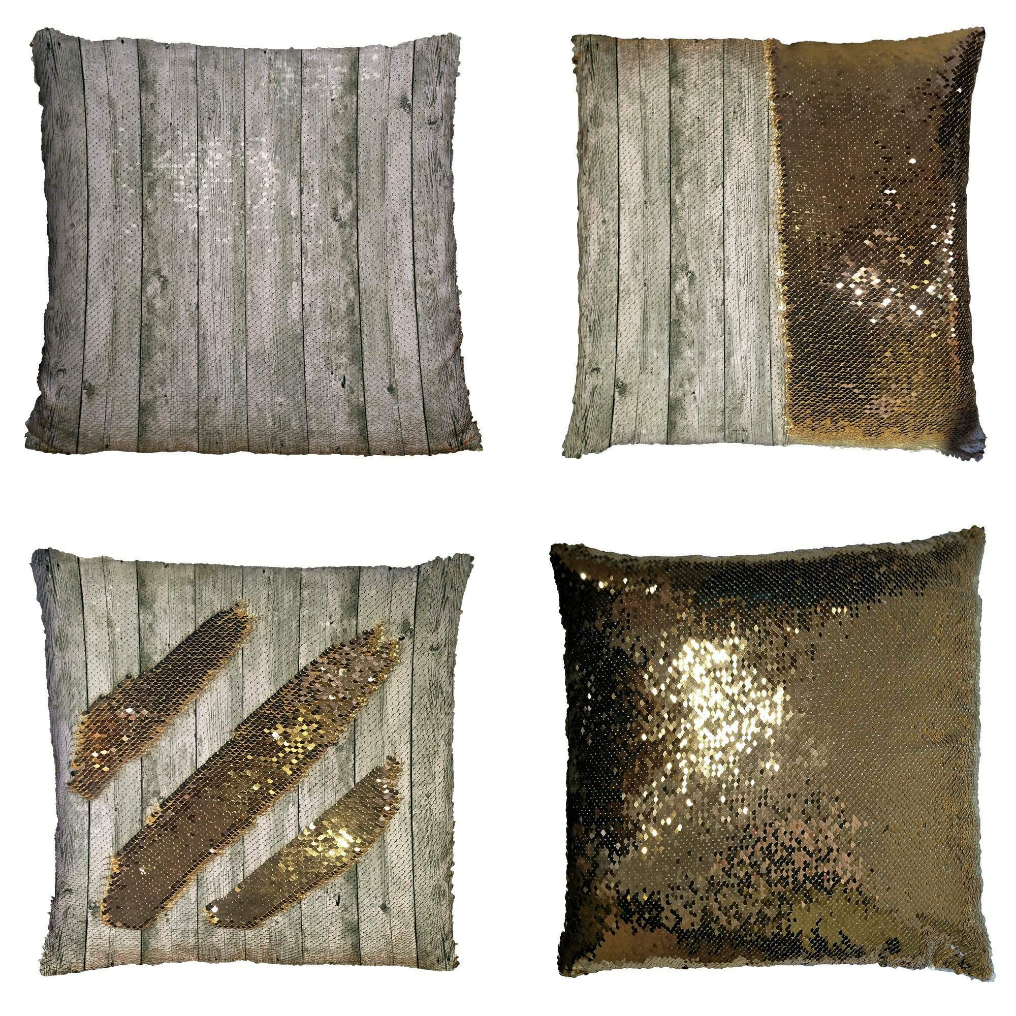 Modern Dark Deep Color Wooden Empty Simple Pillow Case - 16x16 Inch Home Decor Cushion Cover for Spring Summer Autumn | Living Room, Bedroom, Sofa Decor
