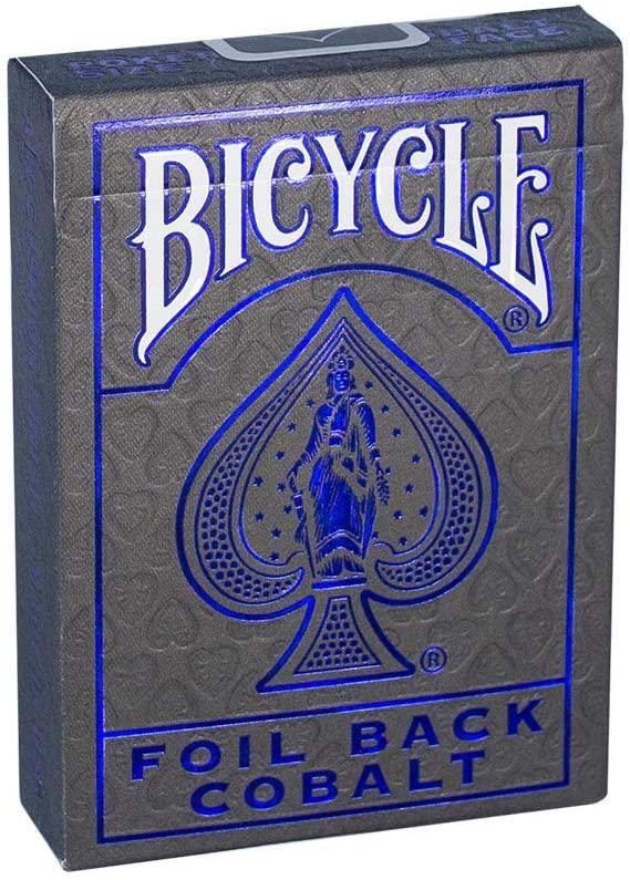 Premium Bicycle Metalluxe Cobalt Rider Back Playing Cards - Blue Deck for Poker, Magic Tricks & Card Games | Casino Quality, Durable & Stylish Design